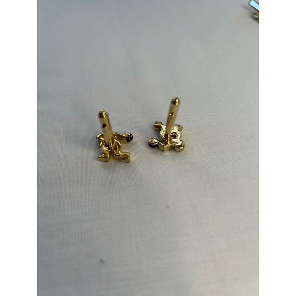 Mother of Pearl and Gold Tone Bowling Tie Clip & Cufflinks Set - Picture 2 of 9